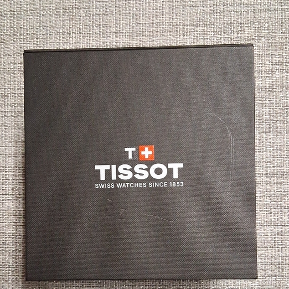 Tissot Black Watch With White Markers. 46mm Wide. 7 Months Old. Slightly Used.